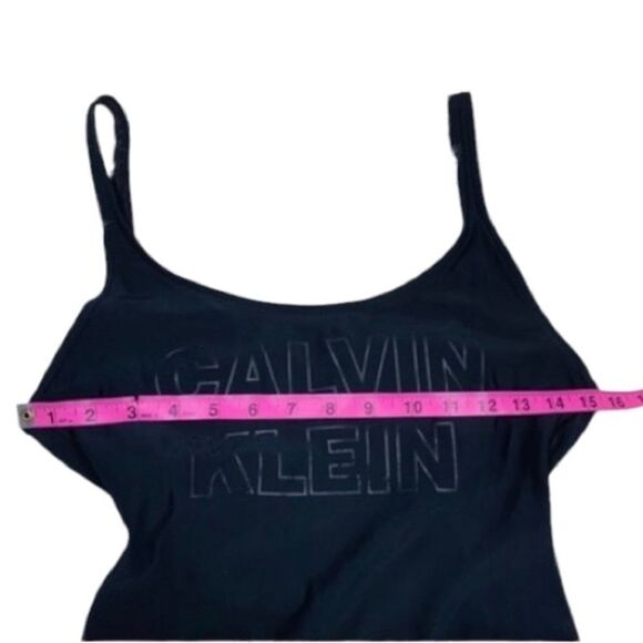 Calvin Klein Black One Piece Swimsuit - Size 6 - Picture 7 of 11